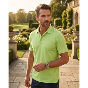 Puma‎ Golf Mens XXL ESS Pounce Polo Shirt Sharp Green 2X 570463 18 CoolMax NWT
